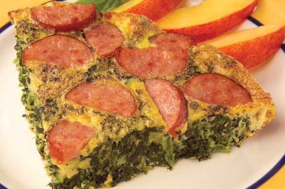 Sausage Spinach Frittate